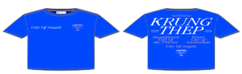 เสื้อยืด 24KILATES KRUNG THEP ไซส์ S สีฟ้า