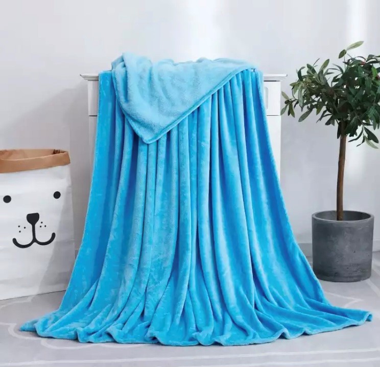 72228 ผ้าห่มนาโน สีฟ้าสกายบลู