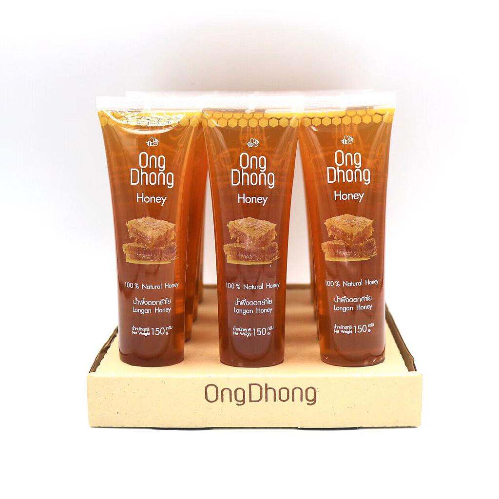 น้ำผึ้งดอกลำไยหลอดบีบ ขนาด 150g. (แบบยก 12 หลอด)