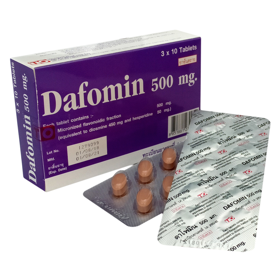 FLAVONOIDIC FRACTION MICRONIZED 500 mg
(eq to Diosmine 450 mg + Hesperidine 50 mg)