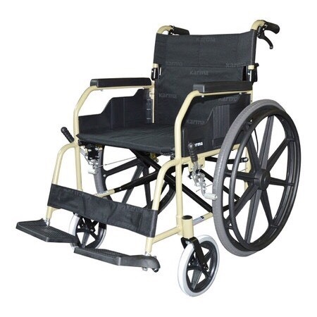 รถเข็นวีลแชร์/รถเข็นผู้ป่วย/รถเข็นผู้พิการ
KM-1500-18*16-CHA-BLK-8*24F-SWIVEL