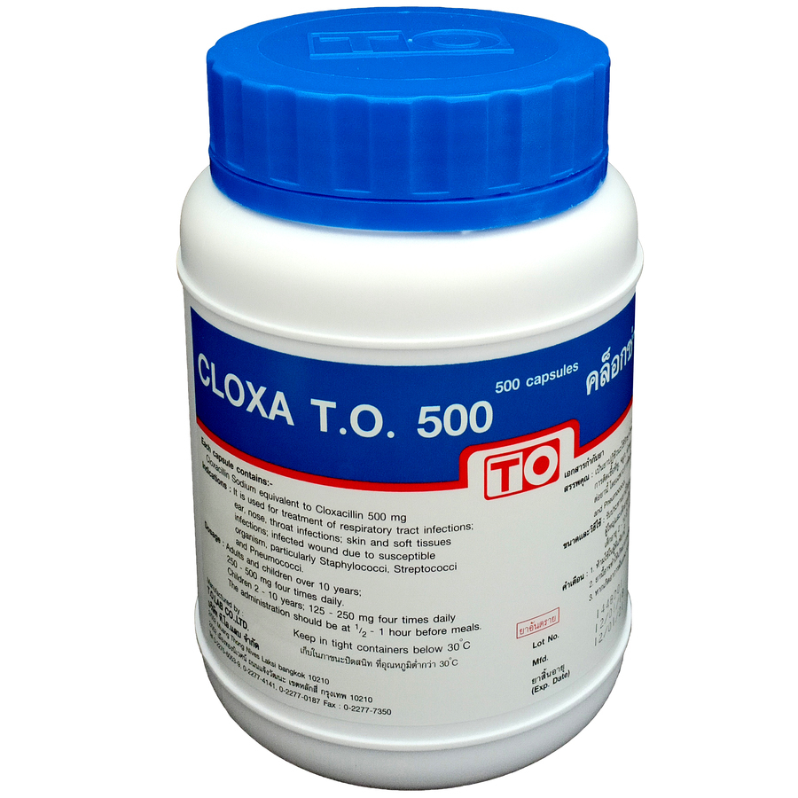 CLOXACILLIN 500 mg (red-blue)