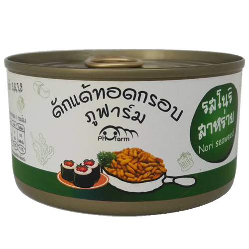 ภูฟาร์ม ดักแด้ไหมทอดอบกรอบ รสสาหร่าย