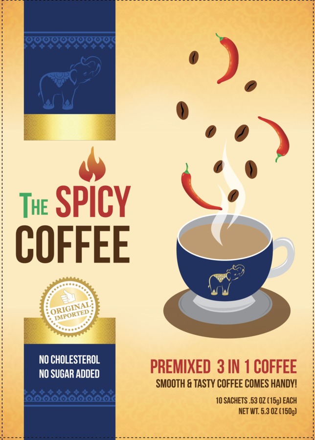 กาแฟพริกค่ะ สไปซี่ คอฟฟี่  กาแฟพริกสูตรแรกของโลก นวัตกรรมที่ผลิตและคิดสูตรโดยเภสัชกรคนไทย ผลิตในโรงงานที่ได้รับการรับรองมาตรฐาน GMP , HACCP และ HALAL  เป็นผลิตภัณฑ์ที่ได้ประกาศขึ้นบัญชีนวัตกรรมไทยเป็นเวลา 8 ปี  และได้รับอนุมัติอนุสิทธิบัตรเรียบร้อยแล้วคุ้มครองทรัพย์สินทางปัญญา 10 ปี   ผลิตภัณฑ์รางวัลเหรียญทองจากการประกวดนวัตกรรมและสิ่งประดิษฐ์ที่สำคัญที่สุดของโลก [The 46th International Exhibition of Inventions Geneva] ที่กรุงเจนีวา ประเทศสวิสเซอร์แลนด์ เมื่อเดือนเมษายน พศ. 2561 ที่ผ่านมา  และเป็นผลิตภัณฑ์ไทยตัวแรกที่ได้ขึ้นเวทีAlibabaถ่ายทอดสดทั่วโลกถึง2ครั้งจากงาน SIAL China 2018 เมื่อเดือนพฤษภาคม พศ.2561 และงาน FHC China 2018 เมื่อเดือนพฤศจิกายน พศ.2561 ที่ผ่านมา  อีกทั้งยังได้รับรางวัลอื่นๆอีกมากมาย เช่น รางวัลผลิตภัณฑ์สมุนไพรคุณภาพ[Premium Product2018] จากกรมการแพทย์แผนไทยและการแพทย์ทางเลือก , ผลิตภัณฑ์เด่น ในงานวันนักประดิษฐ์ ปี พศ.2561 , รางวัลรองชนะเลิศอันดับสอง จากการประกวดนวัตกรรมเครื่องดื่มเพื่อสุขภาพ จากงาน Food Ingredients Asia 2017  พริกค่ะ สไปซี่ คอฟฟี่ เป็นกาแฟที่อร่อยและดีต่อสุขภาพ ไม่เติมน้ำตาล ไม่มีไขมันทรานส์ ไม่มีคลอเรสเตอรอล ดื่มแล้วให้ความรู้สึกแตกต่างจากกาแฟ 3in1 ทั่วไป ทั้งรสชาติ และ Customer Experience ของความรู้สึกอบอุ่นหลังดื่มที่ Hot Flavor , Warm Feeling  สะท้อนถึงคุณประโยชน์ในการเร่งการเผาผลาญพลังงานของ Capsaicin จากพริก จึงเหมาะกับผู้ที่อยู่เมืองหนาว หรือ คนที่ทำงานในห้องแอร์  ผู้ที่ต้องการดื่มกาแฟที่อร่อยและดีต่อสุขภาพ อีกทั้งเหมาะกับนักท่องเที่ยวต่างชาติที่ต้องการซื้อของฝากของทีระลึกที่มีเอกลักษณ์ความเป็นไทย  พริกค่ะ สไปซี่ คอฟฟี่ เคยได้รับการประชาสัมพันธ์โดย พลเอก ประยุทธ์ จันทร์โอชา นายกรัฐมนตรี ว่า “เป็นกาแฟที่มีความเป็นไทยแท้อยู่ในกาแฟชนิดนี้” [กาแฟปรุงสำเร็จชนิดผงผสมพริกสกัด สูตรแวยู่]