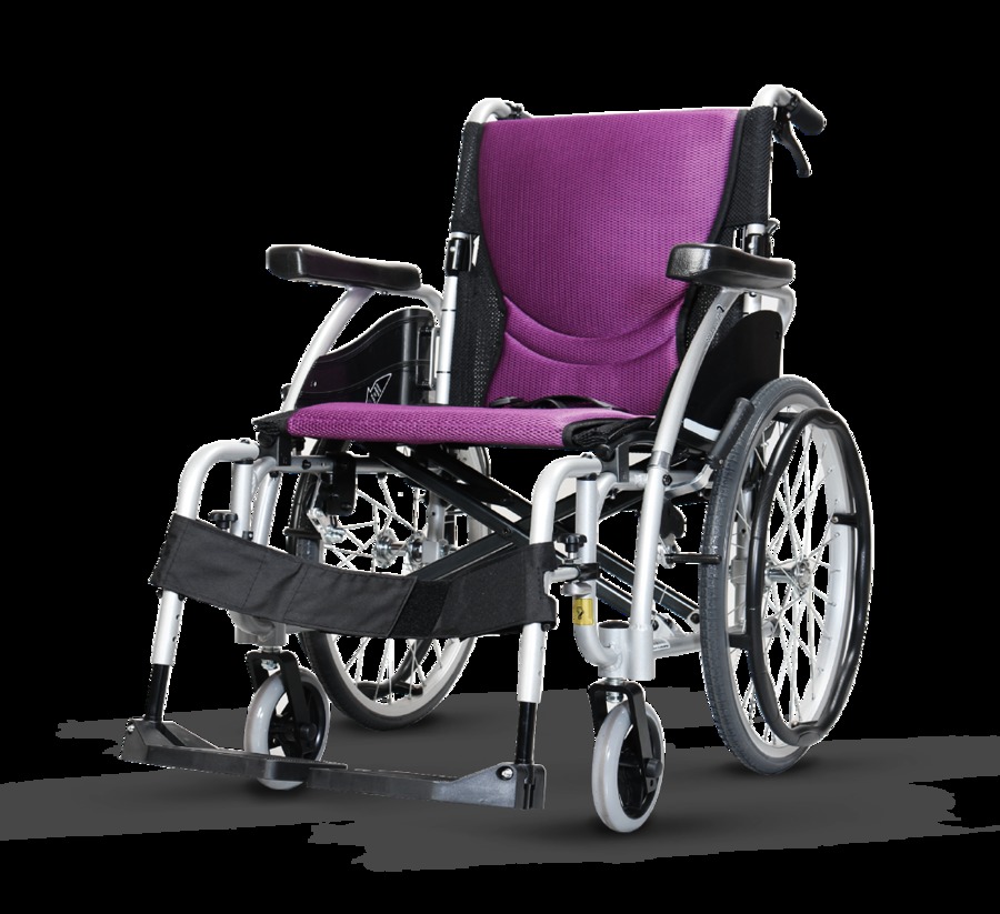 รถเข็นวีลแชร์/รถเข็นผู้ป่วย/รถเข็นผู้พิการ
Ergo Lite 2 KM-2512-18*16-SILVE-PURPLE-6*20F-PROTECT 