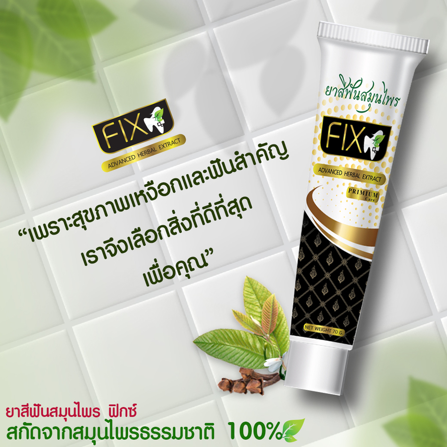 ยาสีฟันสมุนไพร ฟิกซ์
