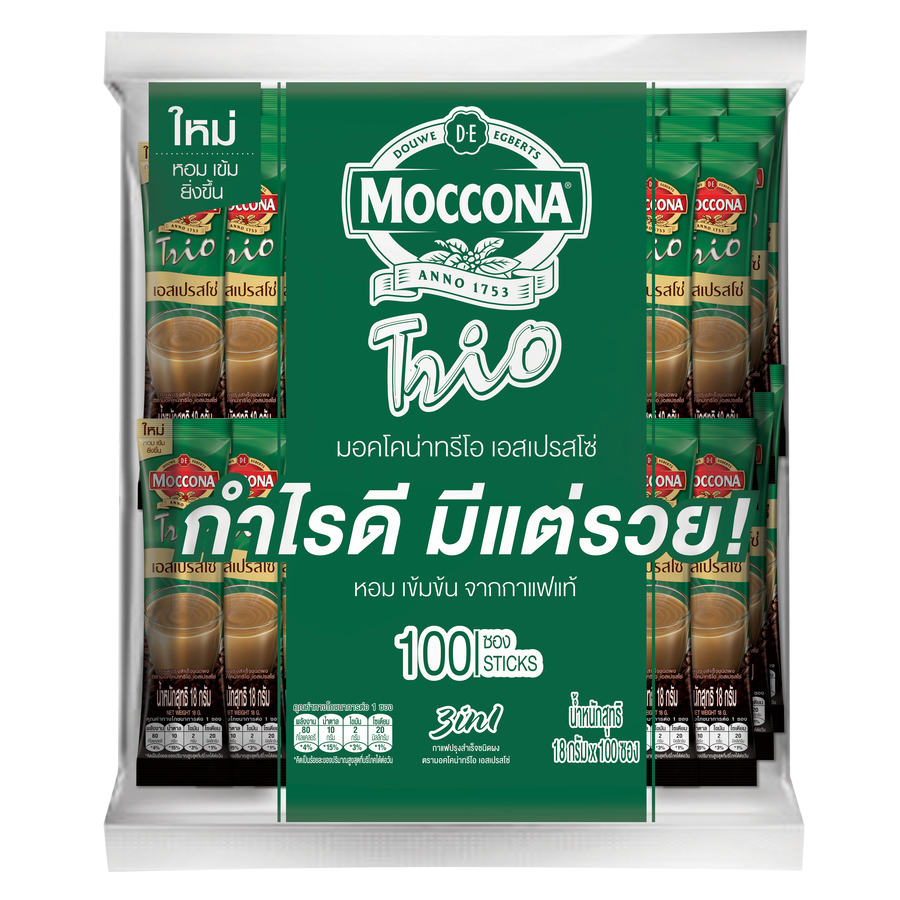 ทรีโอ เอสเปรสโซ 18ก แพค 100 ซอง