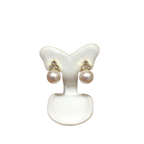 Pearl Jewelry ต่างหูมุกแท้ ปริ๊นเซสเพิร์ล มุก 7 มิล