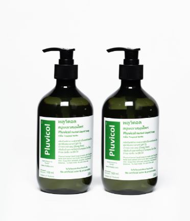 สบู่เหลวสมุนไพร 500 มล. (แพ็คคู่)