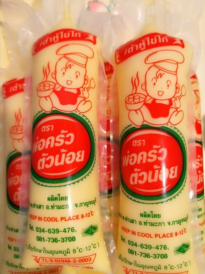 เต้าหู้หลอด ตรา พ่อครัวตัวน้อย ขนาด 110 กรัม