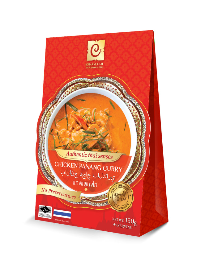 อาหารสำเร็จรูปพร้อมรับประทาน แกงแพนงไก่ เข้มข้นน้ำกะทิ เนื้อไก่เต็มคำ