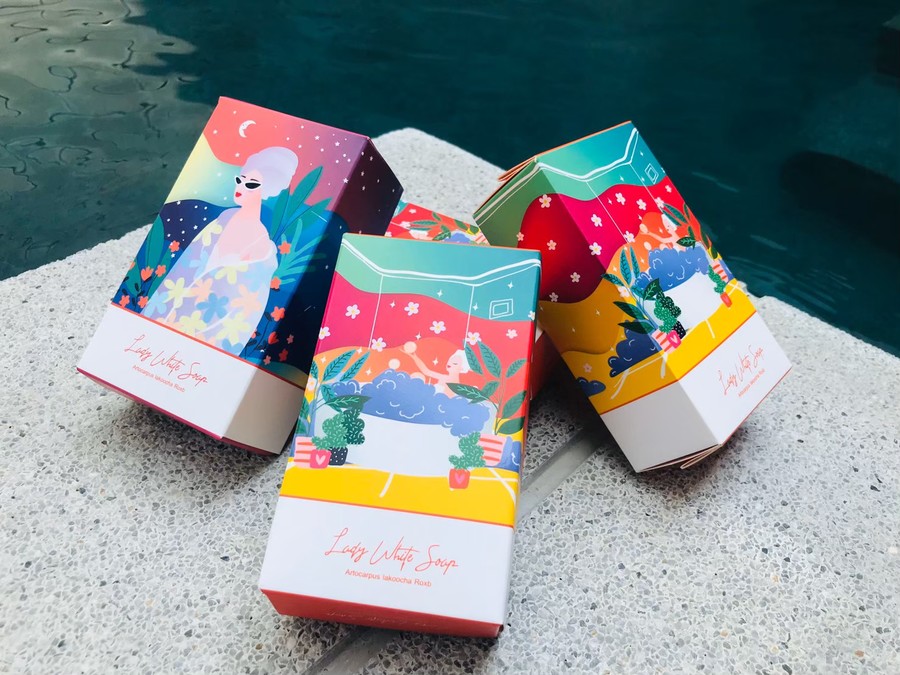 สบู่ Lady White Soap