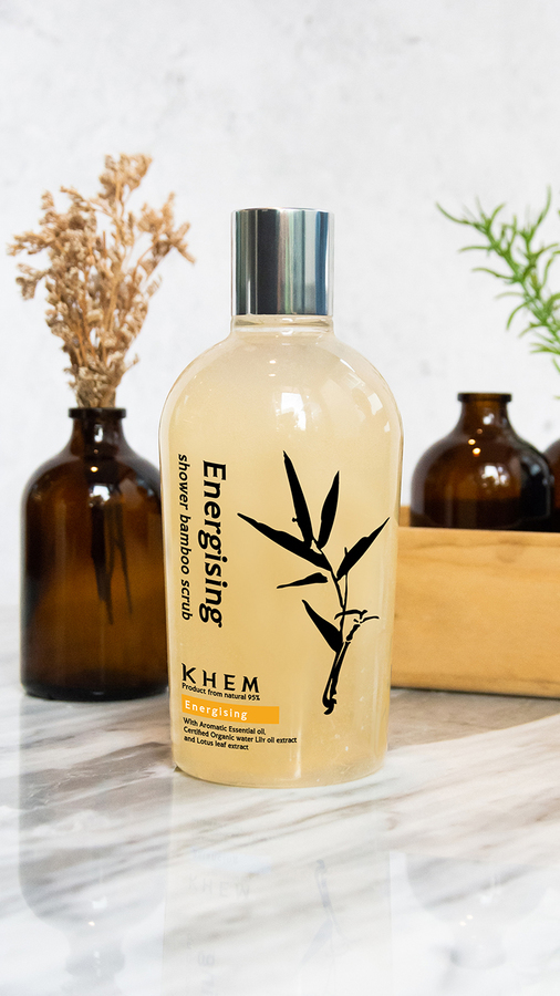KHEM Energising Shower Bamboo Scrub 