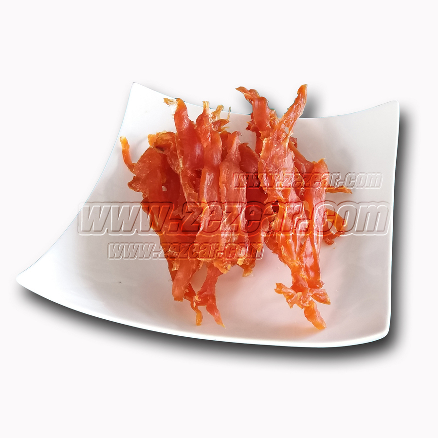 FC02 ไก่สไลด์ล้วน   50 กรัม
(ซีเซียร์สันในไก่อบแห้ง zezear chicken fillet jerky)