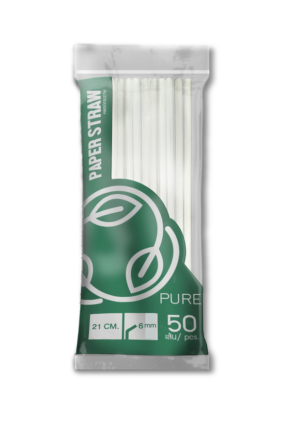 หลอดกระดาษ 621 สีขาว
