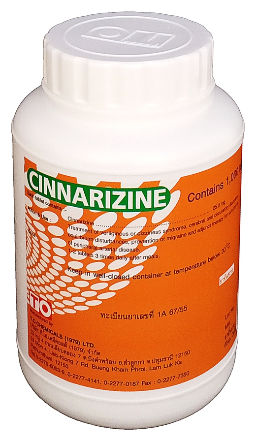 CINNARIZINE 25 mg