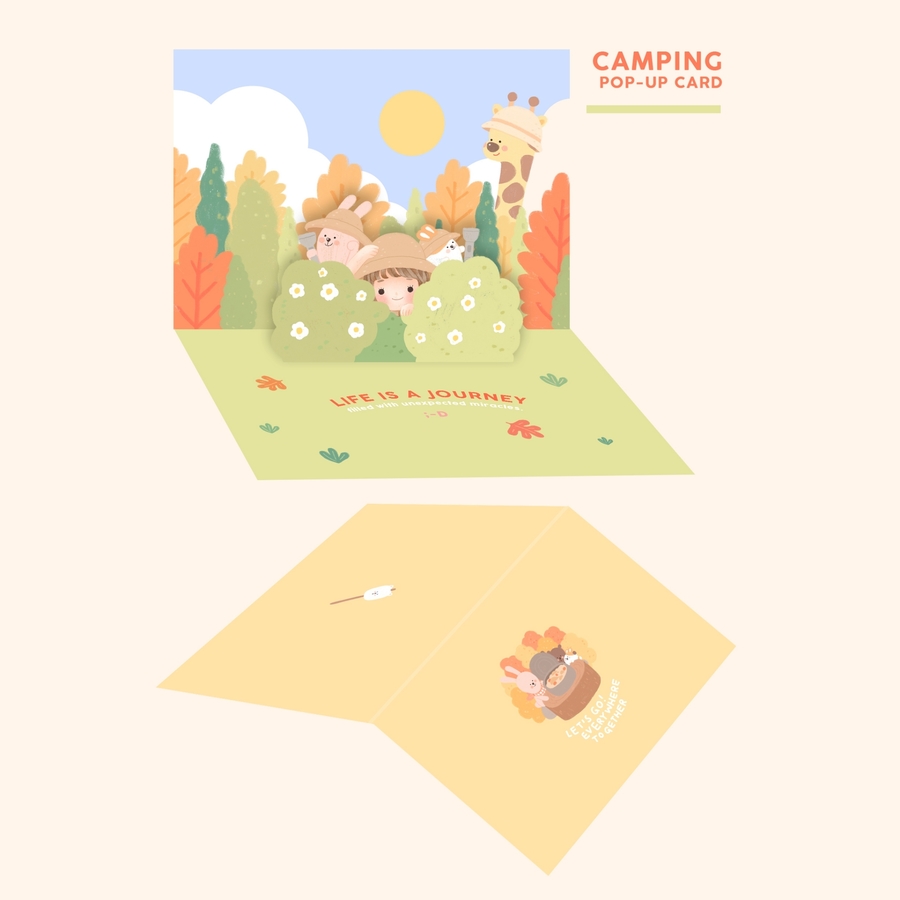 POPUP CARD (camping)