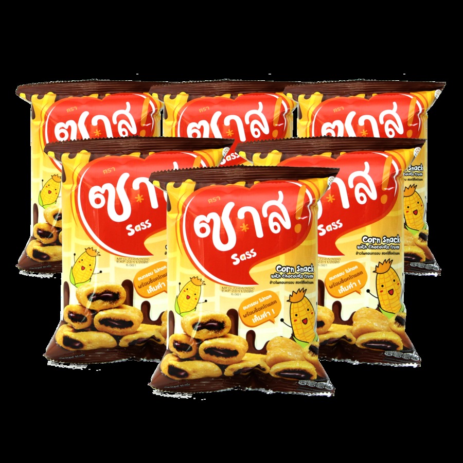 ข้าวโพดอบกรอบสอดไส้ช็อคโกแลต 