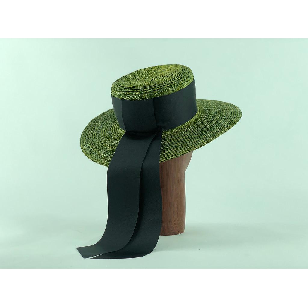 N031-F  รุ่น  Classy Boater Hats #Green