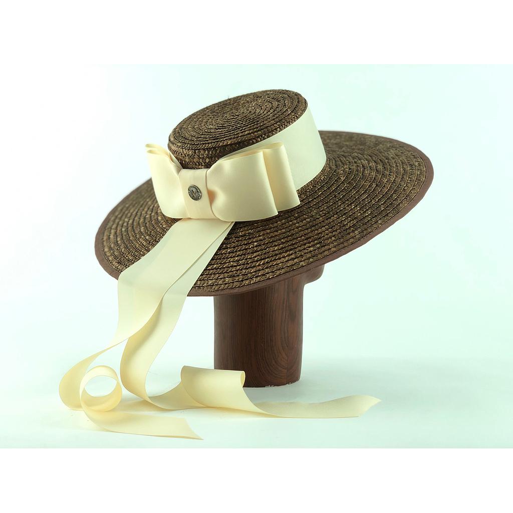 N028-F  รุ่น  Sonia Hat #Ribcream