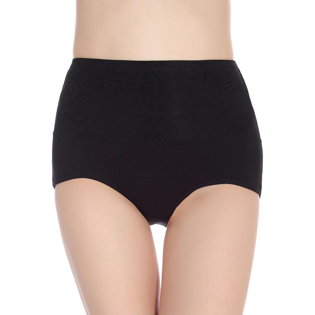 Aperla High Waist Briefs กางเกงในเอวสูง เก็บพุง สีดำ ไซส์ L