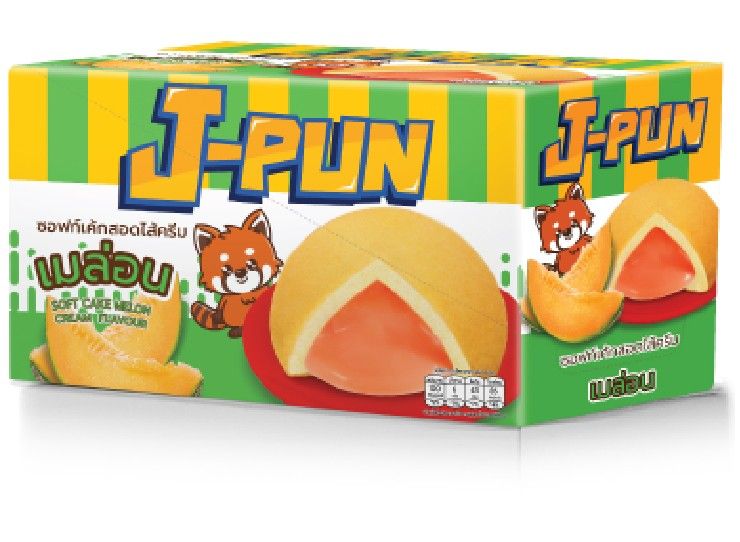 ซอฟท์เค้กสอดไส้ครีมเมล่อน Pack 6