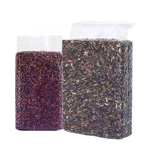 ถุงซีลสูญญากาศ จีบข้าง 10*35*5 ซม. (ข้าว 1 กิโล) (200 μm)
