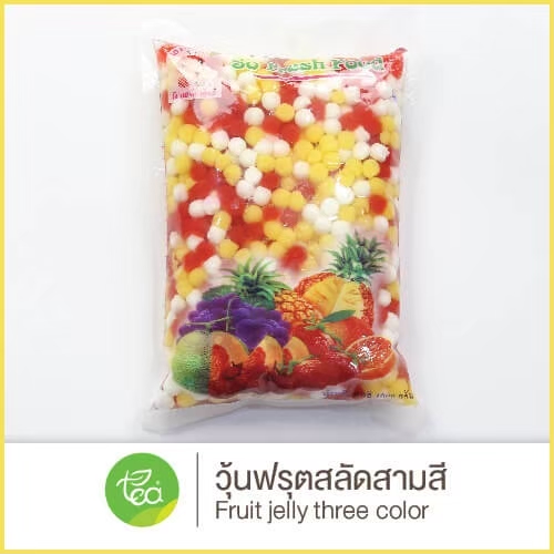 วุ้นฟรุ๊ตสลัดสามสี  บรรจุ 1,000กรัม