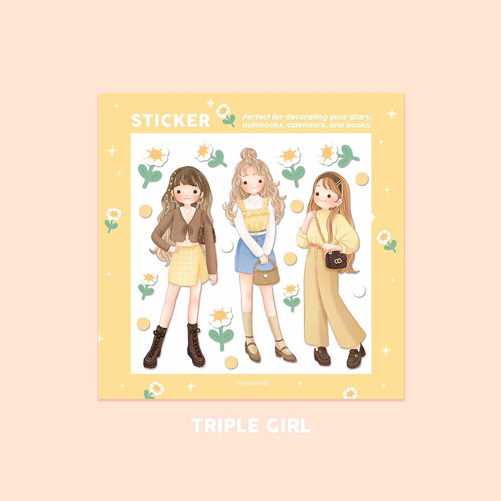 WINKY STICKER (triple girls)