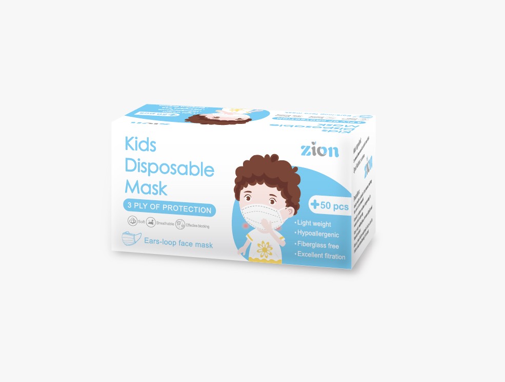 หน้ากากป้องกันฝุ่นเด็ก (Disposable dust mask kids)