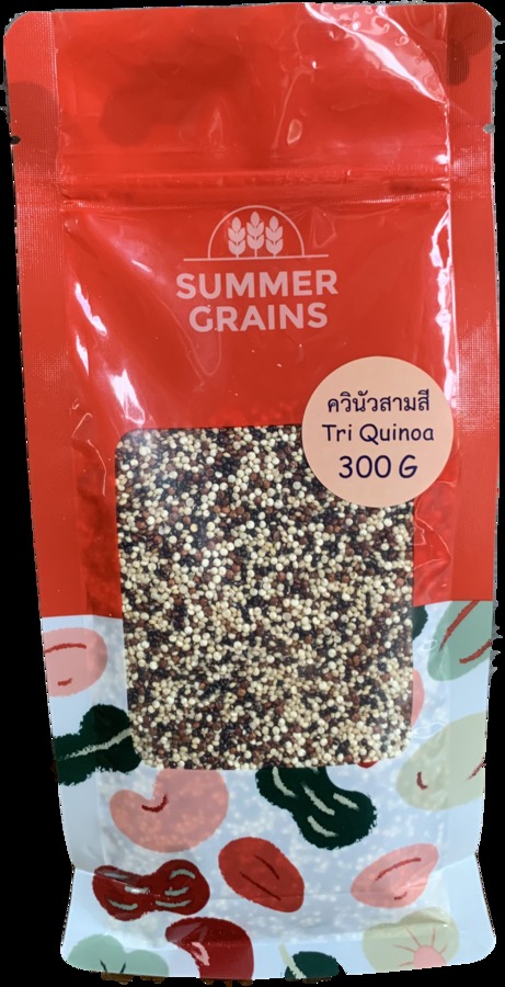 ข้าวญี่ปุ่นผสมควินัวและผักอบแห้ง