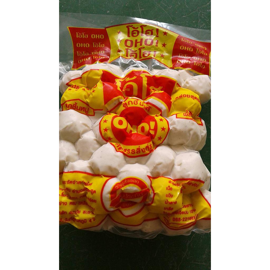 ลูกชิ้นหมู ตรา โอ้โฮ น้ำหนัก 1000 กรัม