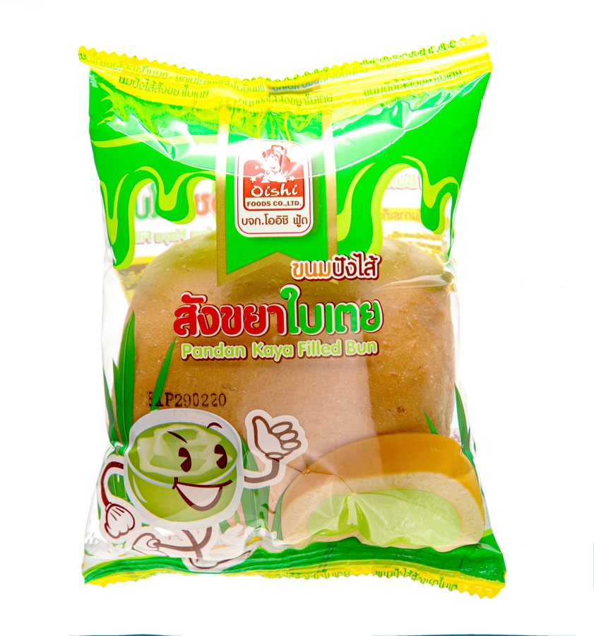 ขนมปังไส้สังขยาใบเตย