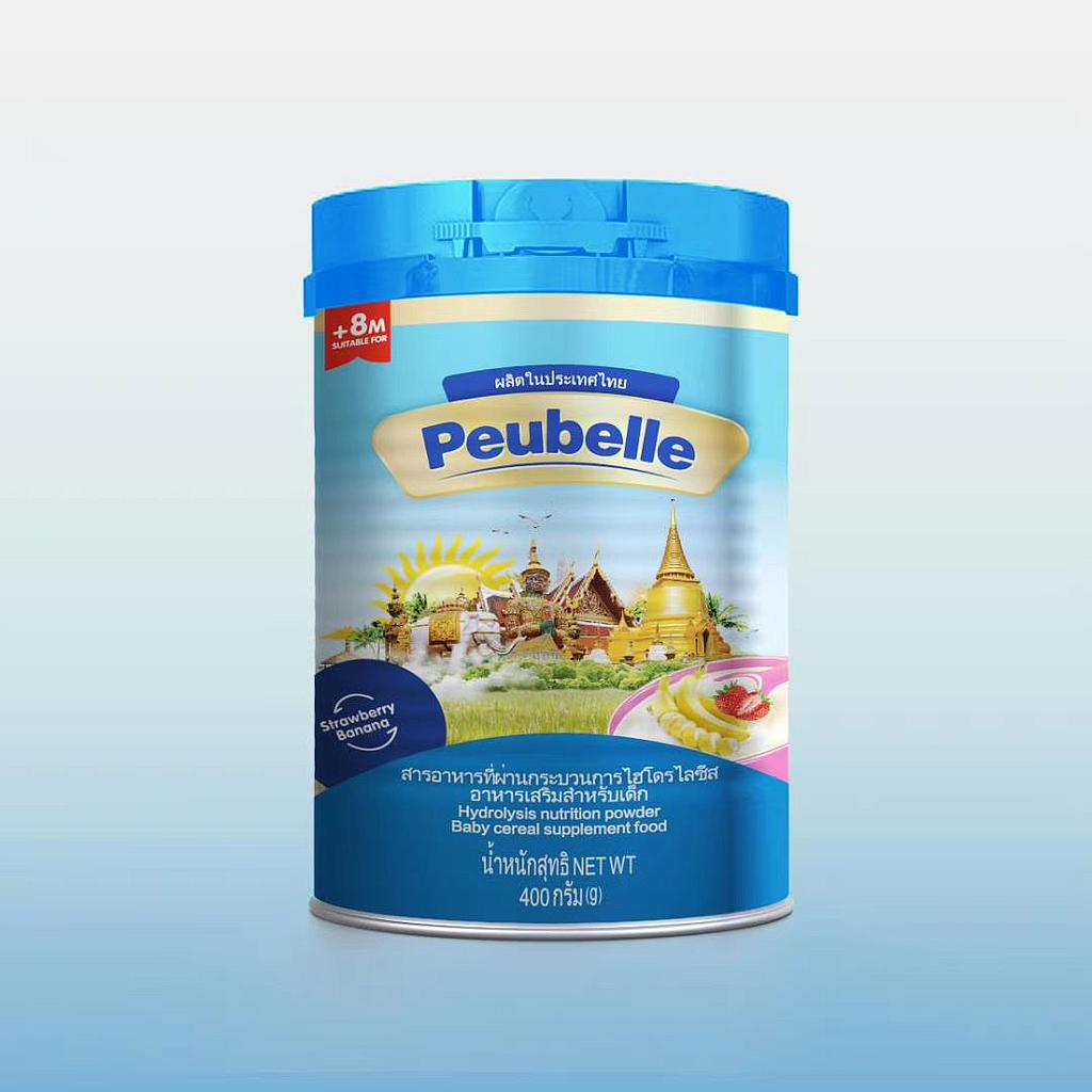 Peubelle Strawberry &amp; Banana Baby Rice Cereal