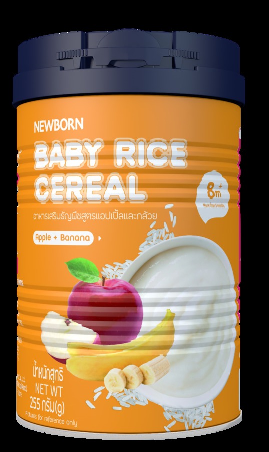 NEWBORN Apple &amp; Banana Baby Rice Cereal