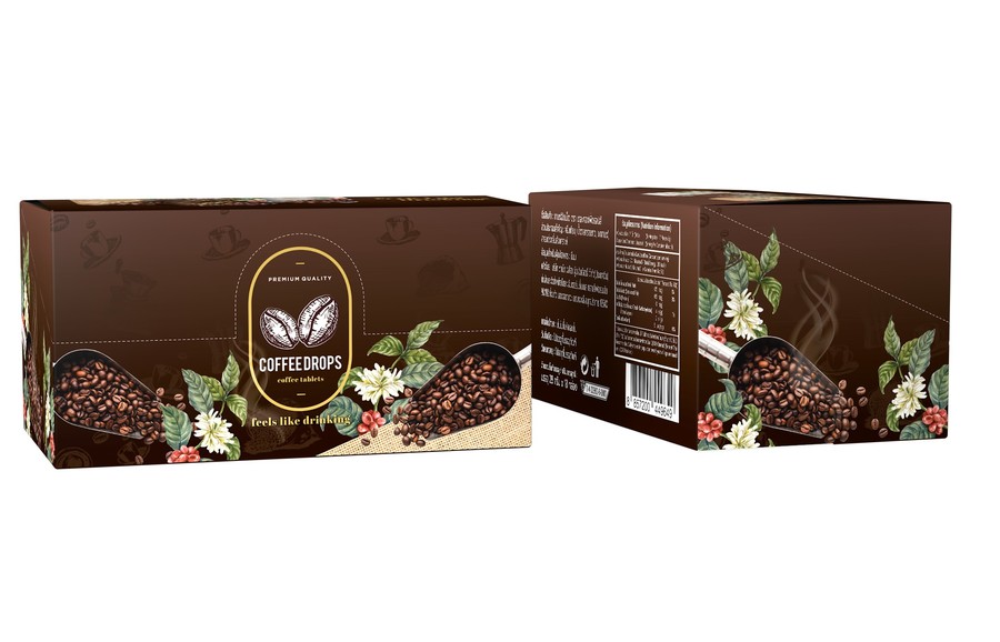 กาแฟอัดเม็ด ตรา เดอะคอฟฟี่ดรอปส์ กล่องใหญ่ รวม 3 รส (3x6)