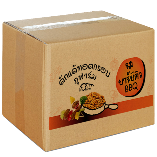 ภูฟาร์ม ดักแด้ไหมทอดอบกรอบ รสบาร์บีคิว ลัง 36 กระป๋อง