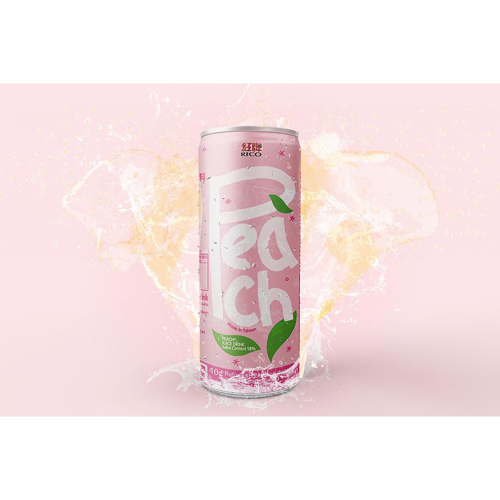 น้ำพีช 18% (แพ็ค 24 กระป๋อง)