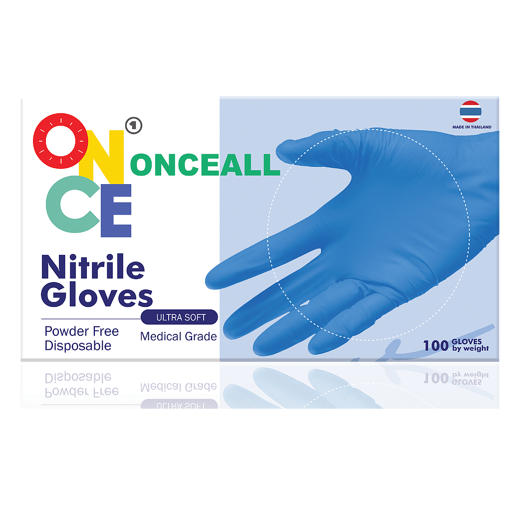 Nitrile Powder Free Gloves (M)