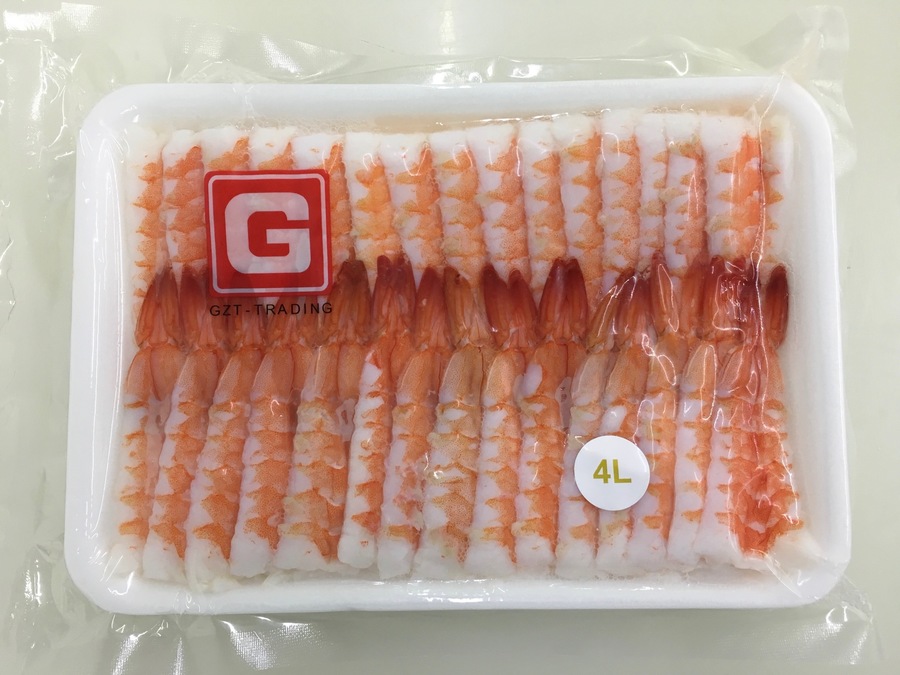 กุ้งต้มซูชิ ไม่มีหนังหัว 3L GZ