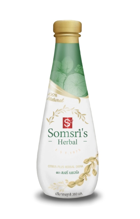 น้ำสมุนไพรมะกรูด ตรา สมศรี เฮอร์เบิล ปริมาตร 350 มิลลิลิตร
