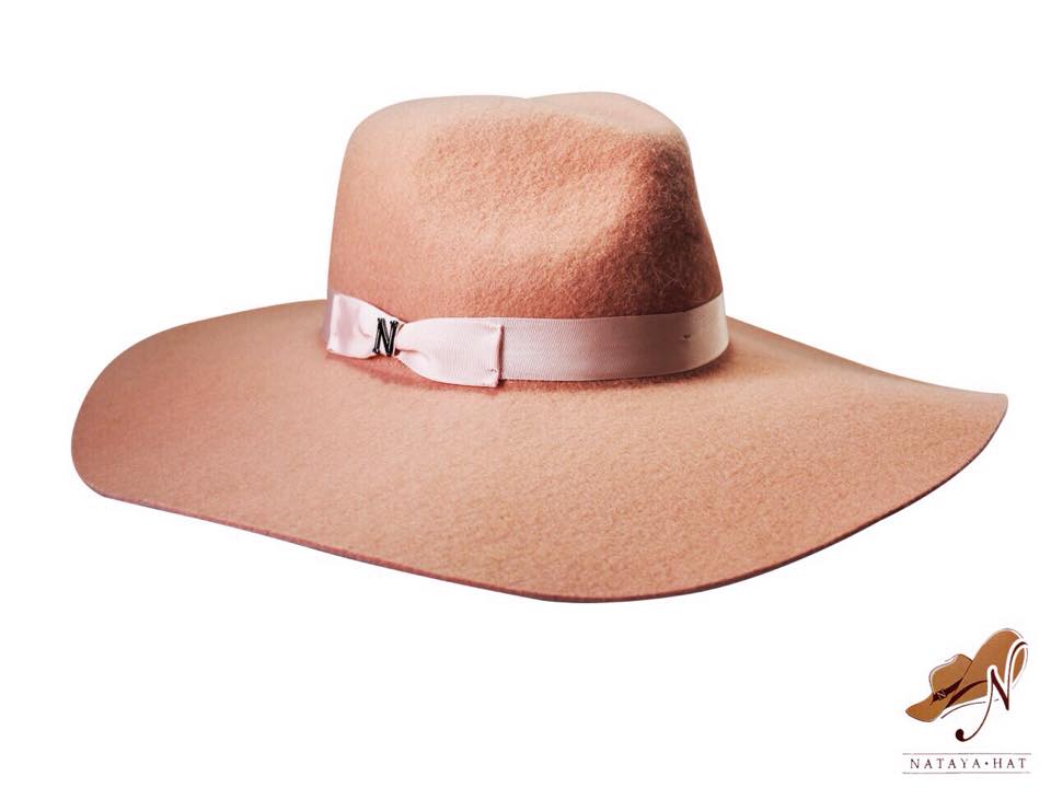 A051-S/M รุ่น Scirocco wide-brimmed hat peachy-nude shades
