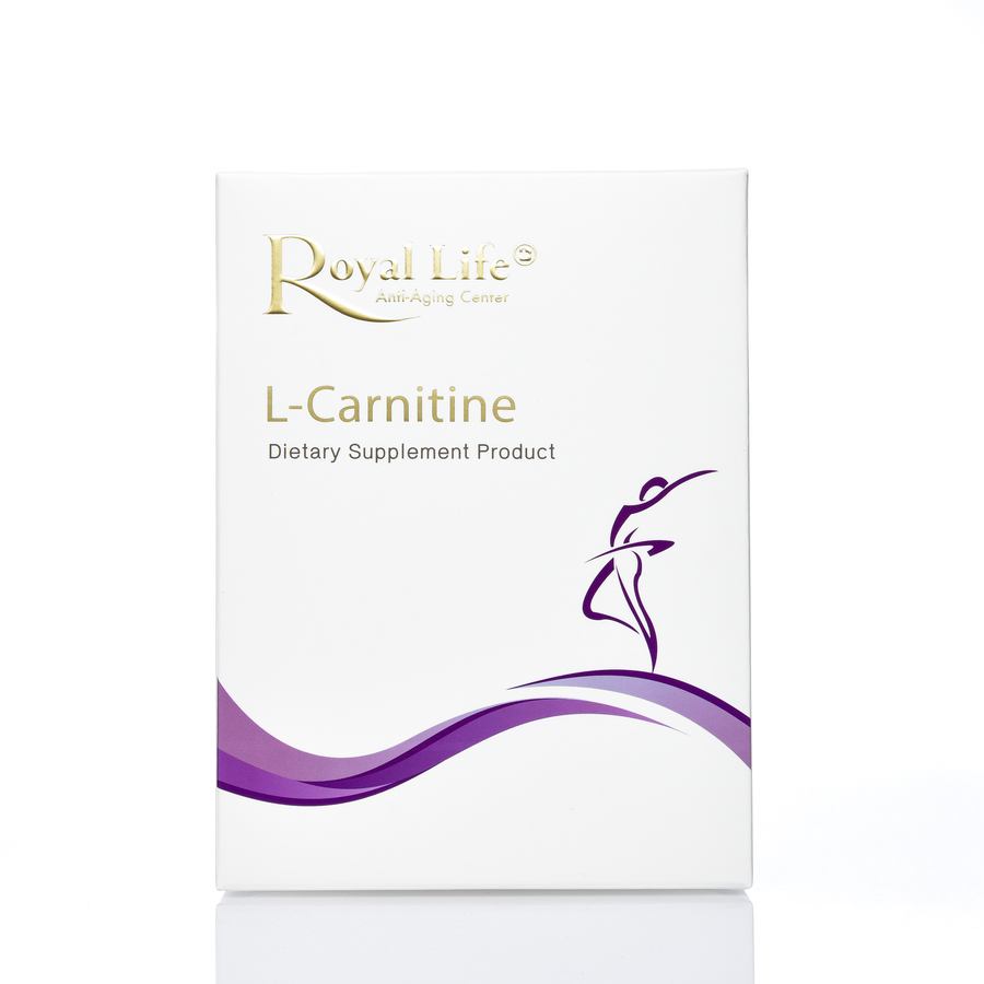 Royal L-Carnitine CAPSULE (60's) ช่วยในการกระชับสัดส่วนและลดเซลล์ลูไลท์ มีหน้าที่ช่วยลำเลียงไขมันเข้าเซลล์เพื่อให้เกิดการนำไขมันไปเปลี่ยนเป็นพลังงานออกฤทธิ์เหมือนกับตัวเผาผลาญไขมันตามธรรมชาติ ช่วยควบคุมน้ำหนัก กระชับสัดส่วน ลดเซลลูไลท์
