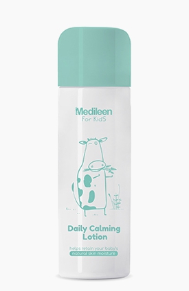 Medileen For Kids Daily Claming Lotion โลชั่นบำรุงผิว สำหรับผิวกาย เพื่อผิวนุ่มละมุน ปลอบประโลมผื่นแพ้ เหมาะสำหรับผิวแพ้ง่าย ทาได้ทั้งตัวและใบหน้า