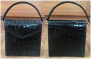 กระเป๋าสตางค์หนังจระเข้แก้วเงา
รุ่น BABY MAIL TO ME WALLET BLACK GLOSSY CROCO