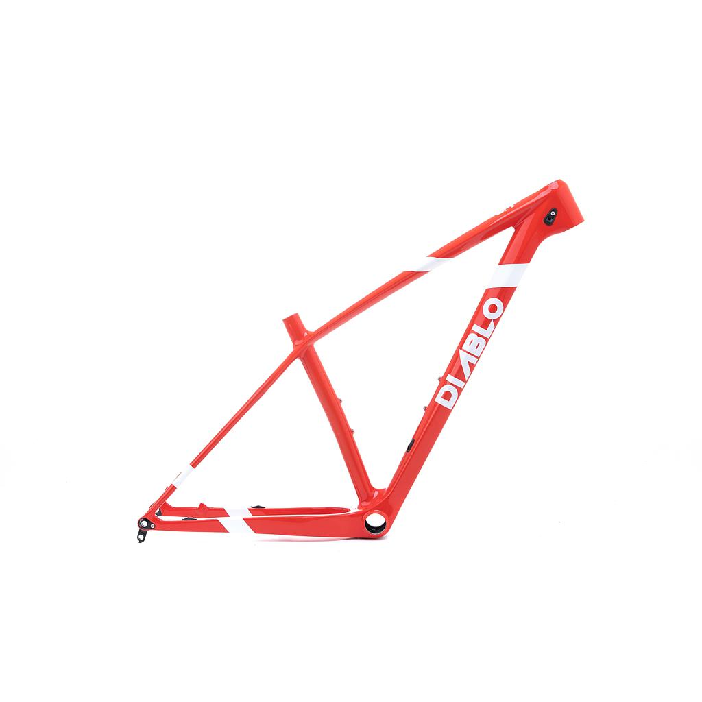 เฟรม Mountain-Bike Hardtail 
ขนาดล้อ 29นิ้ว
แกนล้อหลังขนาด 142mm
สีแดง RED SUPREME
