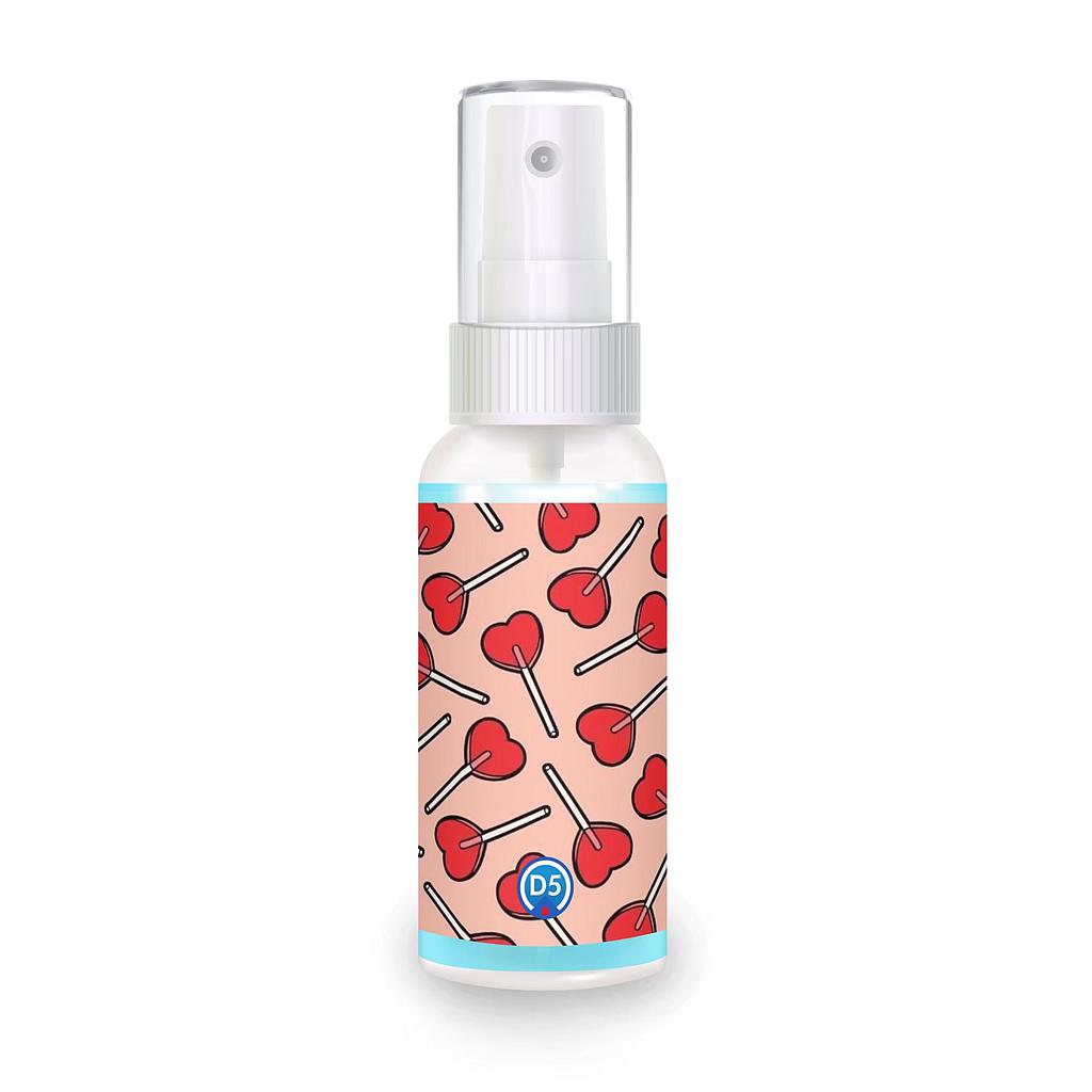 D5 Alcohol Hand Spray 30ml. #05 Sweet heart ผลิตภัณฑ์สเปรย์ทำความสะอาดผิวมือด้วยสารสกัดจากธรรมชาติ ไม่ก่อให้เกิดการระคายเคืองผิว