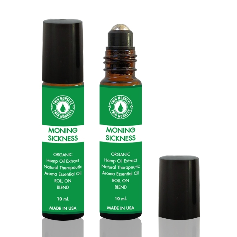 Pre-Diluted Organic Hemp Oil Extract Natural Therapeutic Aroma Essential Oil Blend (Roll On, GoAway Migraines)