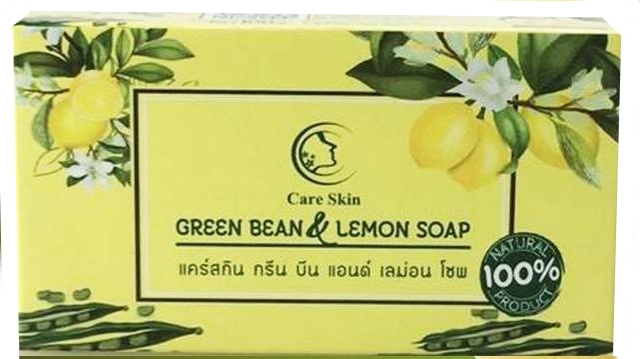 สบู่น้ำมันมะพร้าวสูตรโปรตีนถั่วเขียวมะนาว
