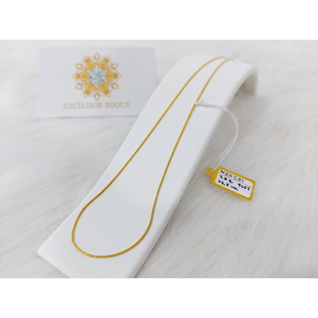 Yellow gold chain, 956% gold, 3.80g. 37.5 cms
